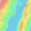 Kalmar地形图、海拔、地势