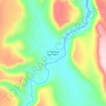 San Rafael de Agostadero地形图、海拔、地势