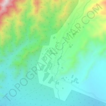 Choya地形图、海拔、地势