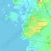 Varberg地形图、海拔、地势