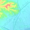 탄소동地形图、海拔、地势