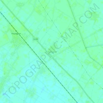 Payagpur地形图、海拔、地势