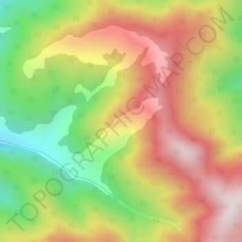 bash地形图、海拔、地势