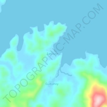 San Isidro地形图、海拔、地势