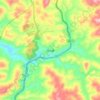 同心镇地形图、海拔、地势