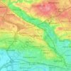 Pendlebury地形图、海拔、地势