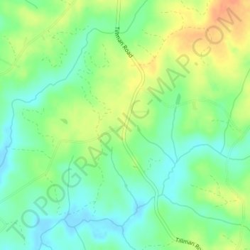 Cedar Grove地形图、海拔、地势