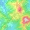 昂坪村地形图、海拔、地势