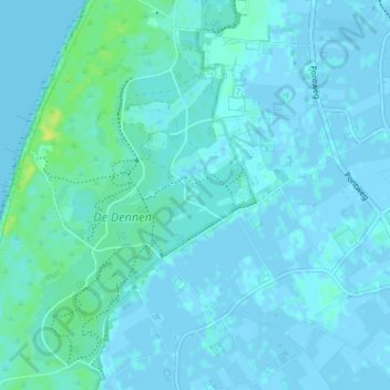 Westermient地形图、海拔、地势
