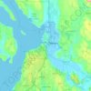 Everett地形图、海拔、地势