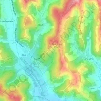 Edelseeberg地形图、海拔、地势
