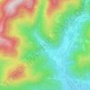 Chauveroche地形图、海拔、地势