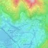 二陂圳村地形图、海拔、地势