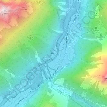 Klimm地形图、海拔、地势