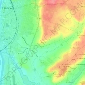 Bel-Air地形图、海拔、地势