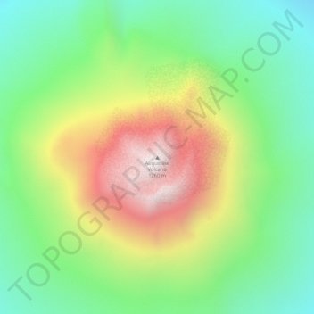 Augustine Volcano地形图、海拔、地势