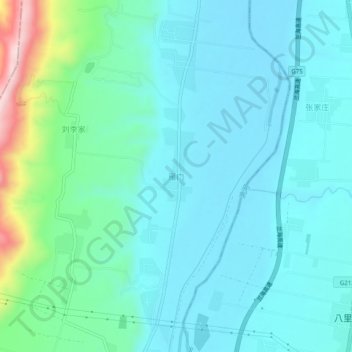 雁门地形图、海拔、地势
