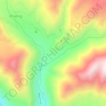 Tingmosgang地形图、海拔、地势
