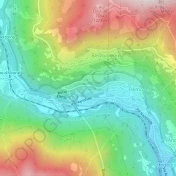 Golde地形图、海拔、地势
