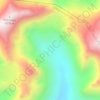 扎拉浦错地形图、海拔、地势