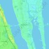 Merritt Island地形图、海拔、地势