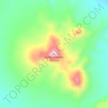 Cerro Amarillo地形图、海拔、地势