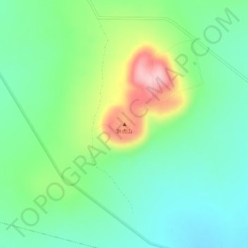 卧虎山地形图、海拔、地势