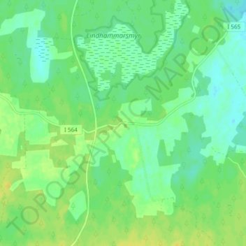 Buttle地形图、海拔、地势