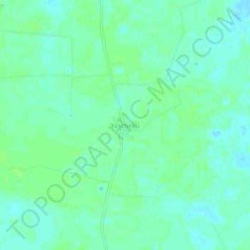 Yaxchekú地形图、海拔、地势