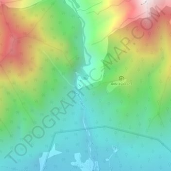 Пик Дураков地形图、海拔、地势