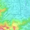 小园村地形图、海拔、地势