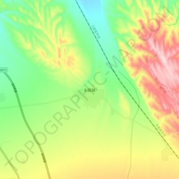永固镇地形图、海拔、地势