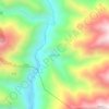 擦合代古地形图、海拔、地势