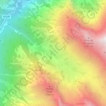 Gias Lagarot地形图、海拔、地势