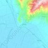 Κρηνίδες地形图、海拔、地势