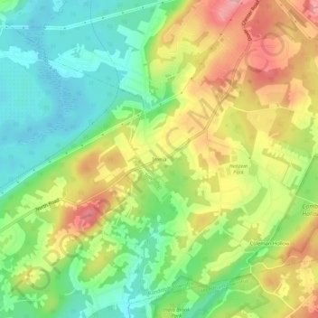 Ironia地形图、海拔、地势