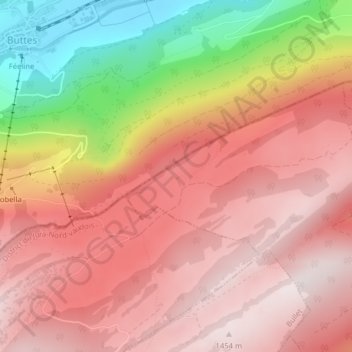 Grand Beauregard地形图、海拔、地势