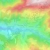 Manigod地形图、海拔、地势