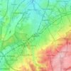 Epsom地形图、海拔、地势