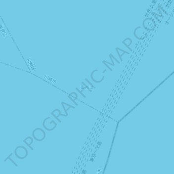 東京灣地形图、海拔、地势