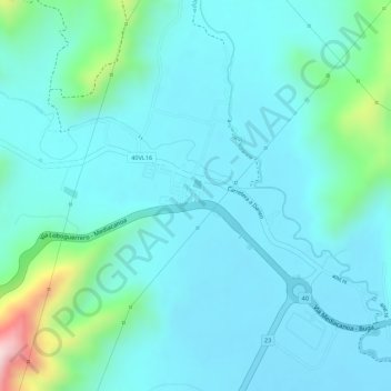 Mediacanoa地形图、海拔、地势