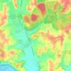 Fontignani地形图、海拔、地势