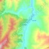 高卓营乡地形图、海拔、地势