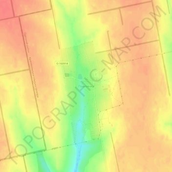 Pavlynka地形图、海拔、地势