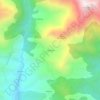 Castanesa地形图、海拔、地势