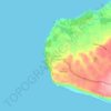 Uluwatu地形图、海拔、地势