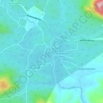 Boa Vista地形图、海拔、地势