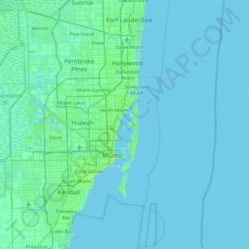 Harbor Island地形图、海拔、地势