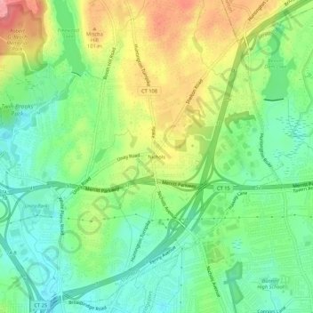 Nichols地形图、海拔、地势