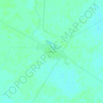 Siddhaur地形图、海拔、地势